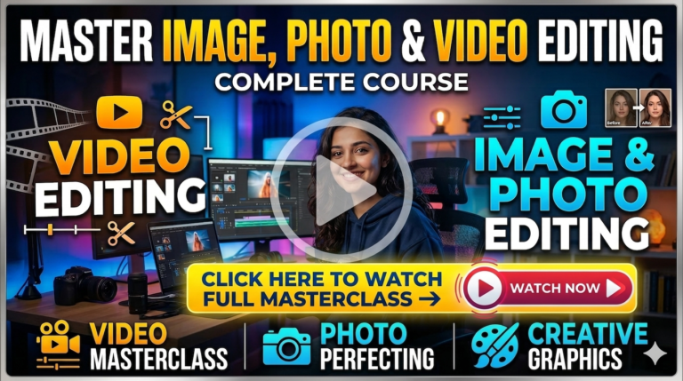VIDEO & IMAGE Editing Online Course